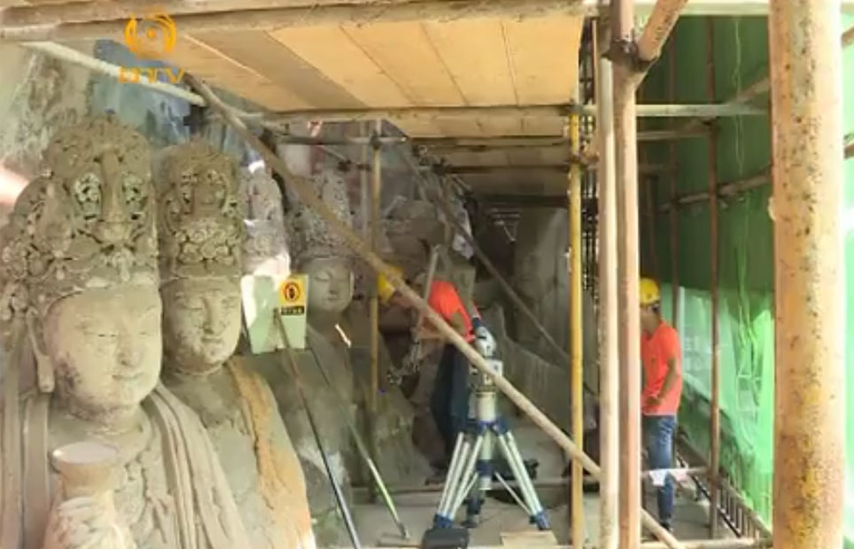 大足臥佛3D掃描保護工程正式啟動